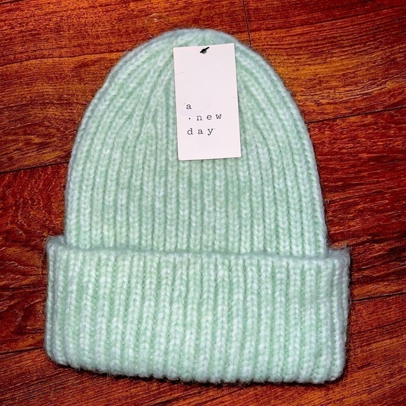 𝅺A New Day Toboggan Mint Green Soft Fuzzy - Picture 1 of 1
